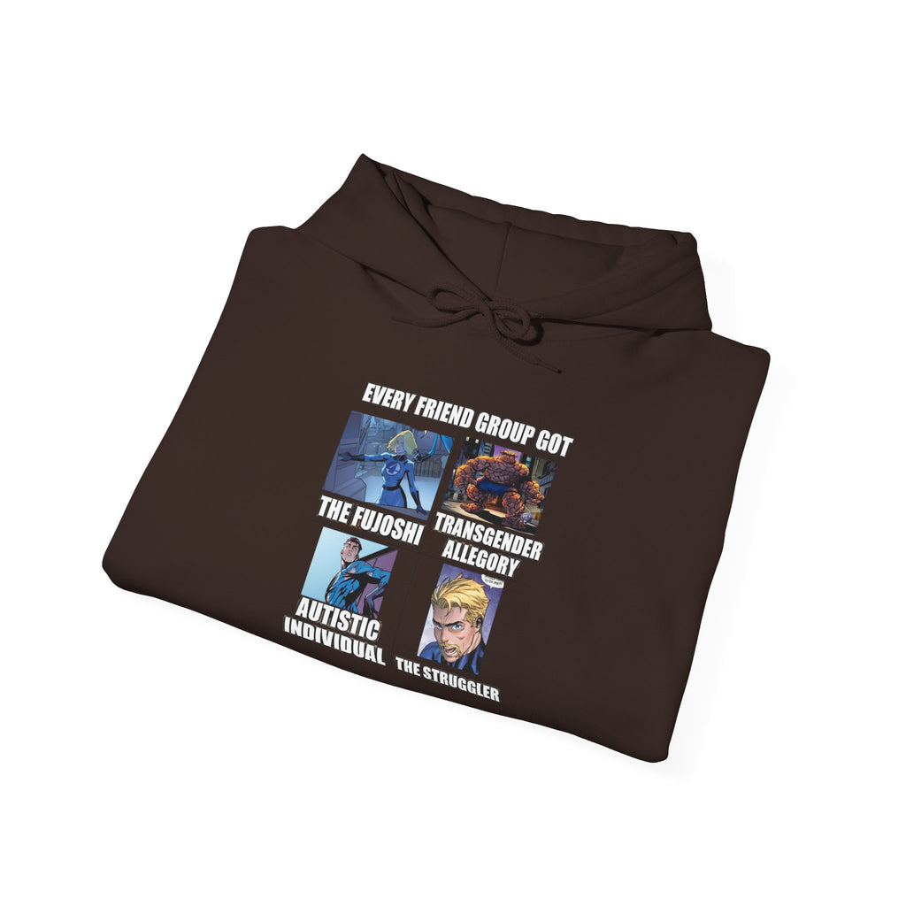 'Look Different' Graphic Hoodie — Vintage Collage Crewneck Sweatshirt