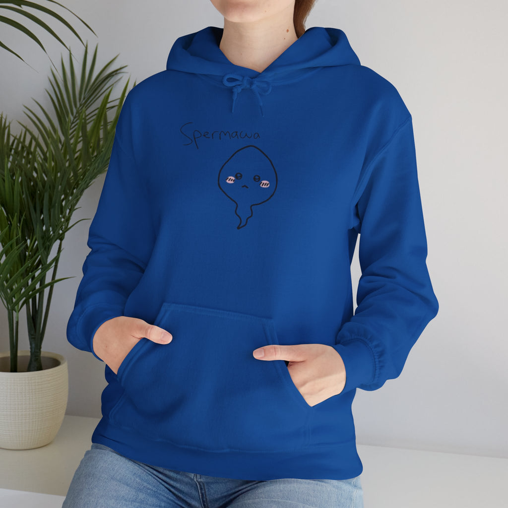 Hoodie - Cute Kawaii 'Sperman' Front & 'LOOK DIFFERENT' Back Graphic Hoodie