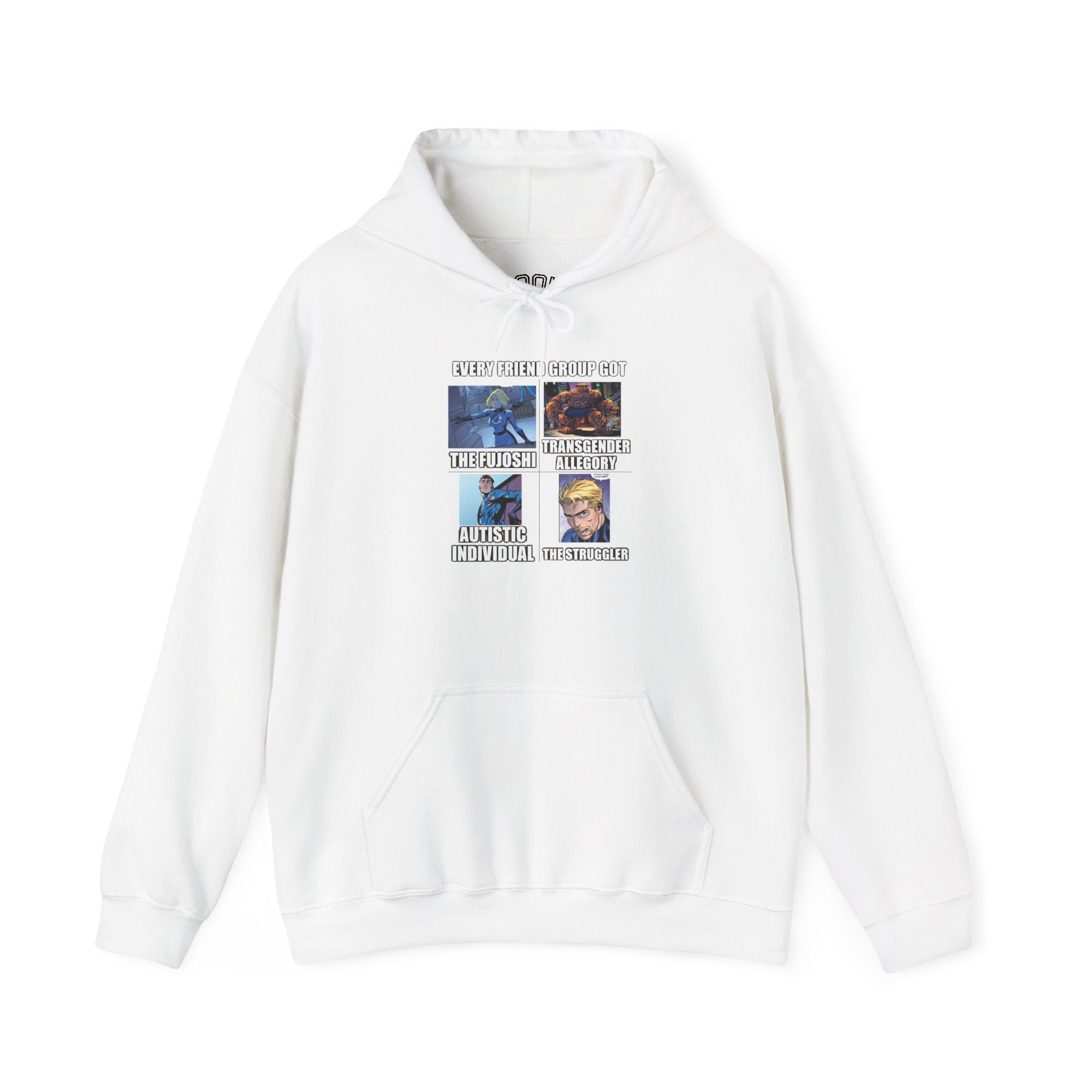 'Look Different' Graphic Hoodie — Vintage Collage Crewneck Sweatshirt