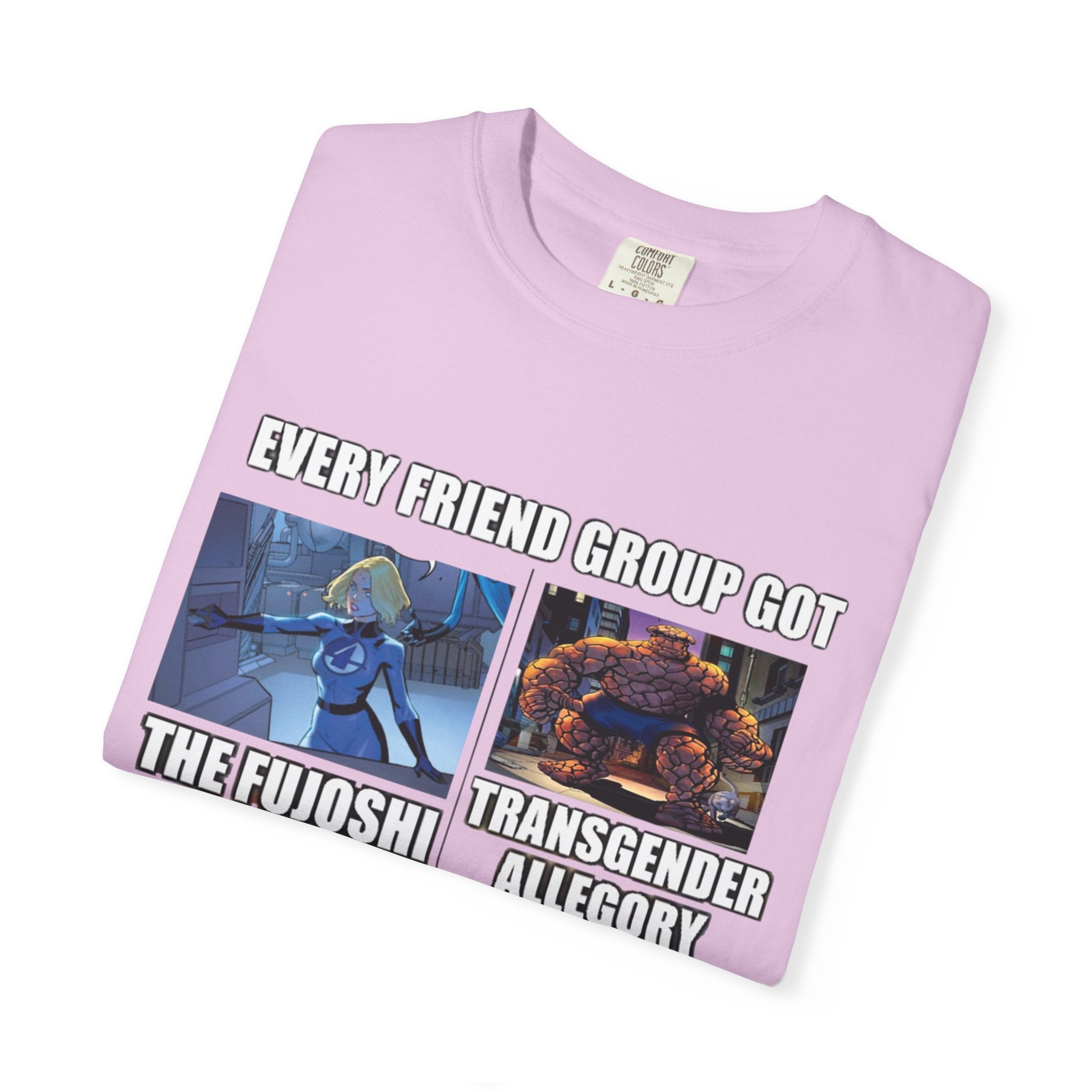 Meme Group-Character Graphic T-Shirt — "Every Friend Group Got" Front & "LOOK Different" Back