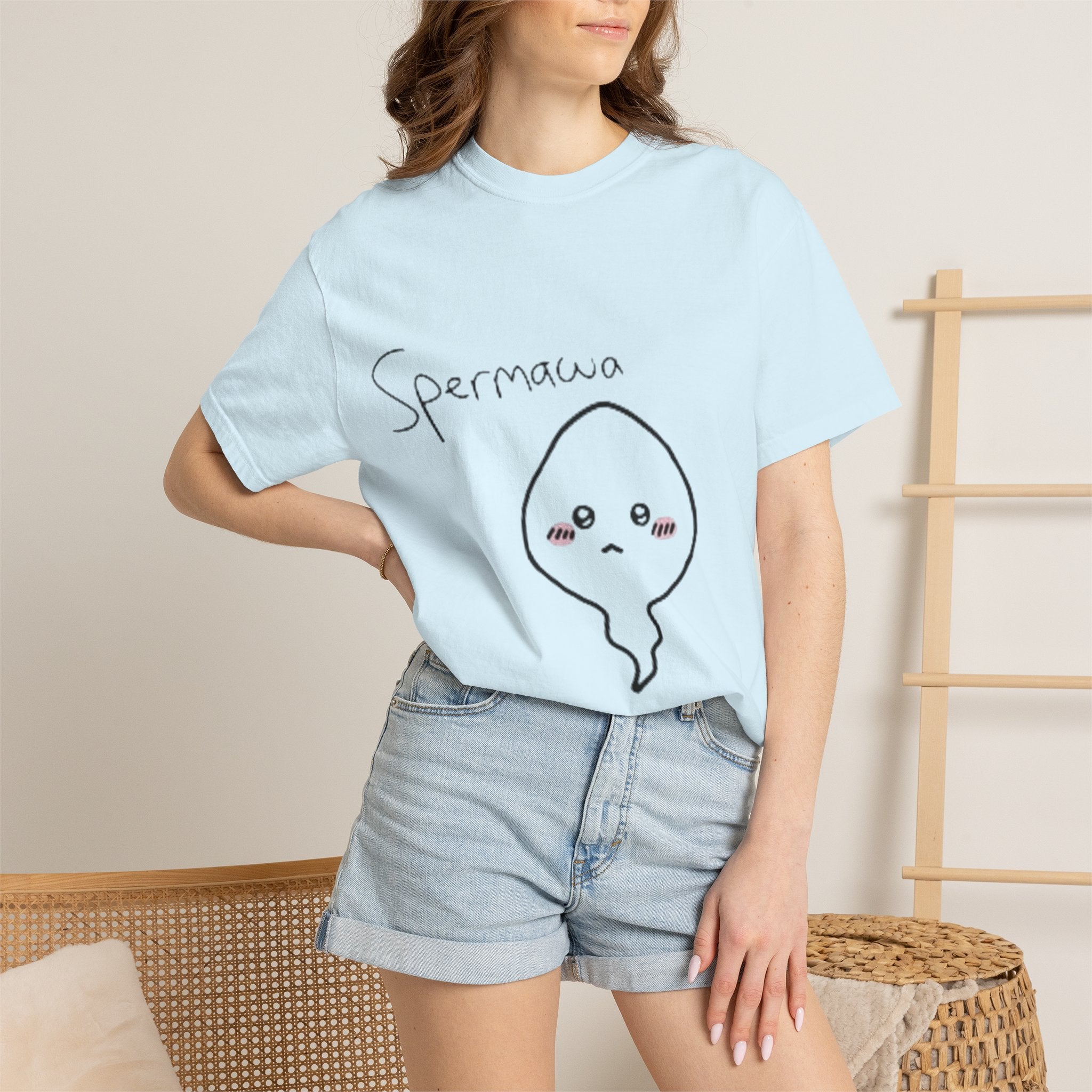 Graphic T-Shirt — Cute Kawaii Spermawa Front & “Look Different” Back