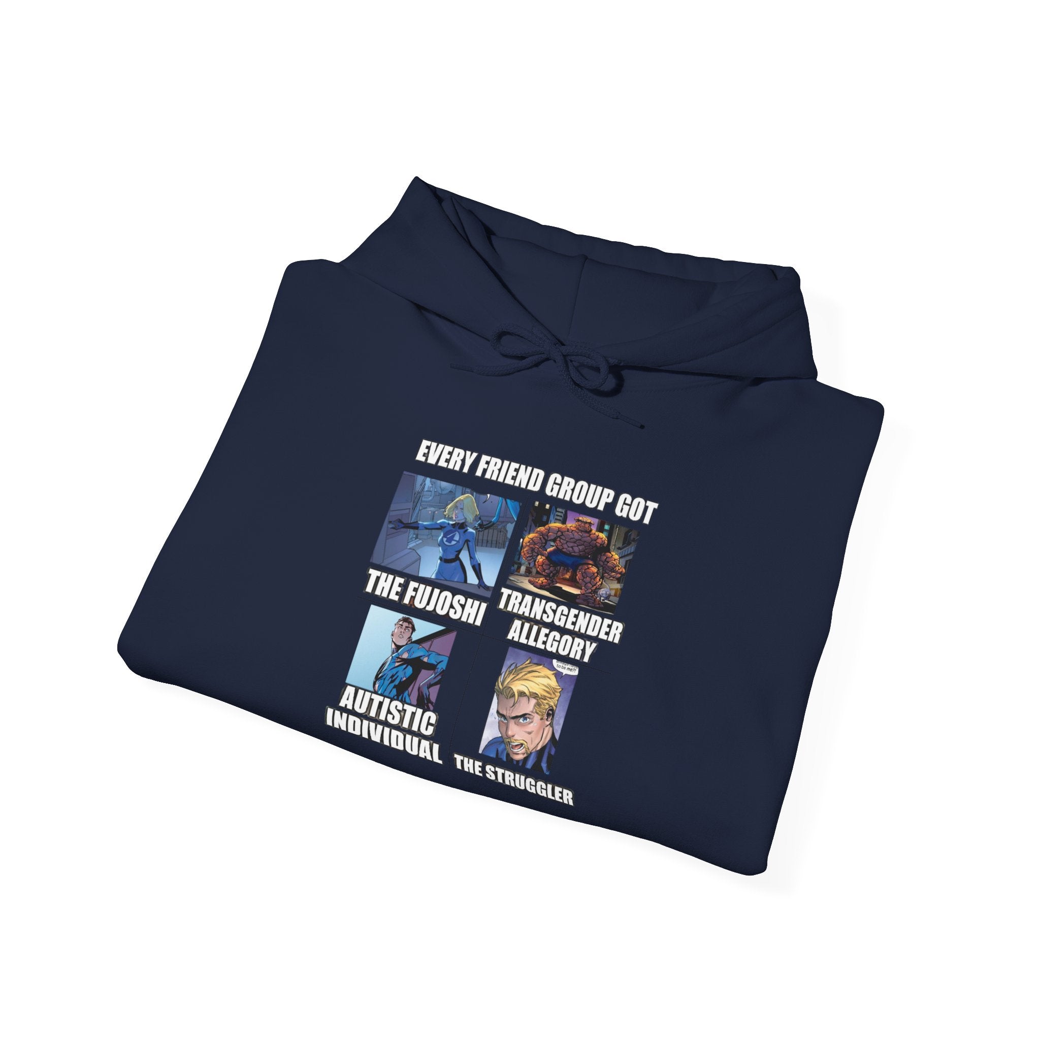 'Look Different' Graphic Hoodie — Vintage Collage Crewneck Sweatshirt