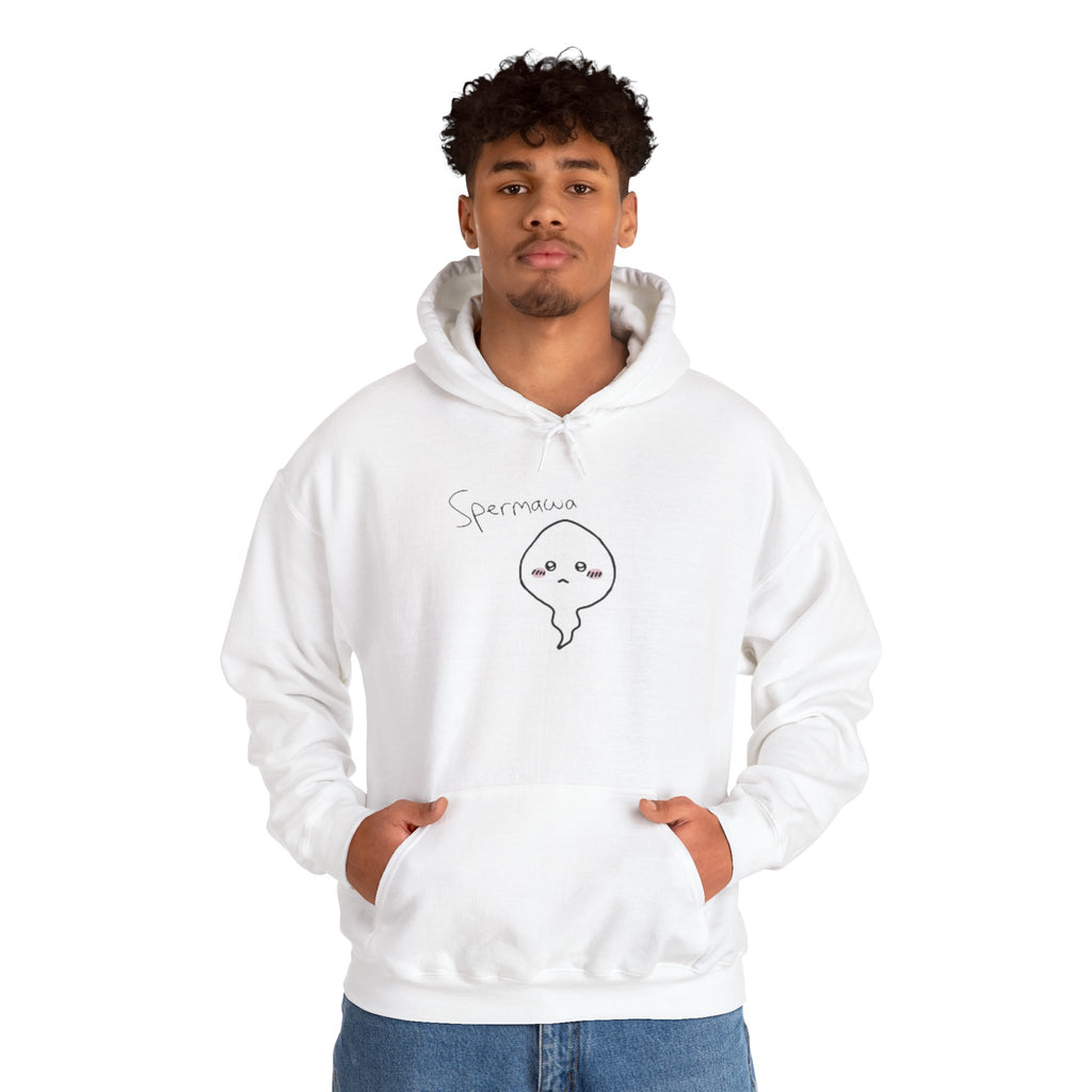 Hoodie - Cute Kawaii 'Sperman' Front & 'LOOK DIFFERENT' Back Graphic Hoodie
