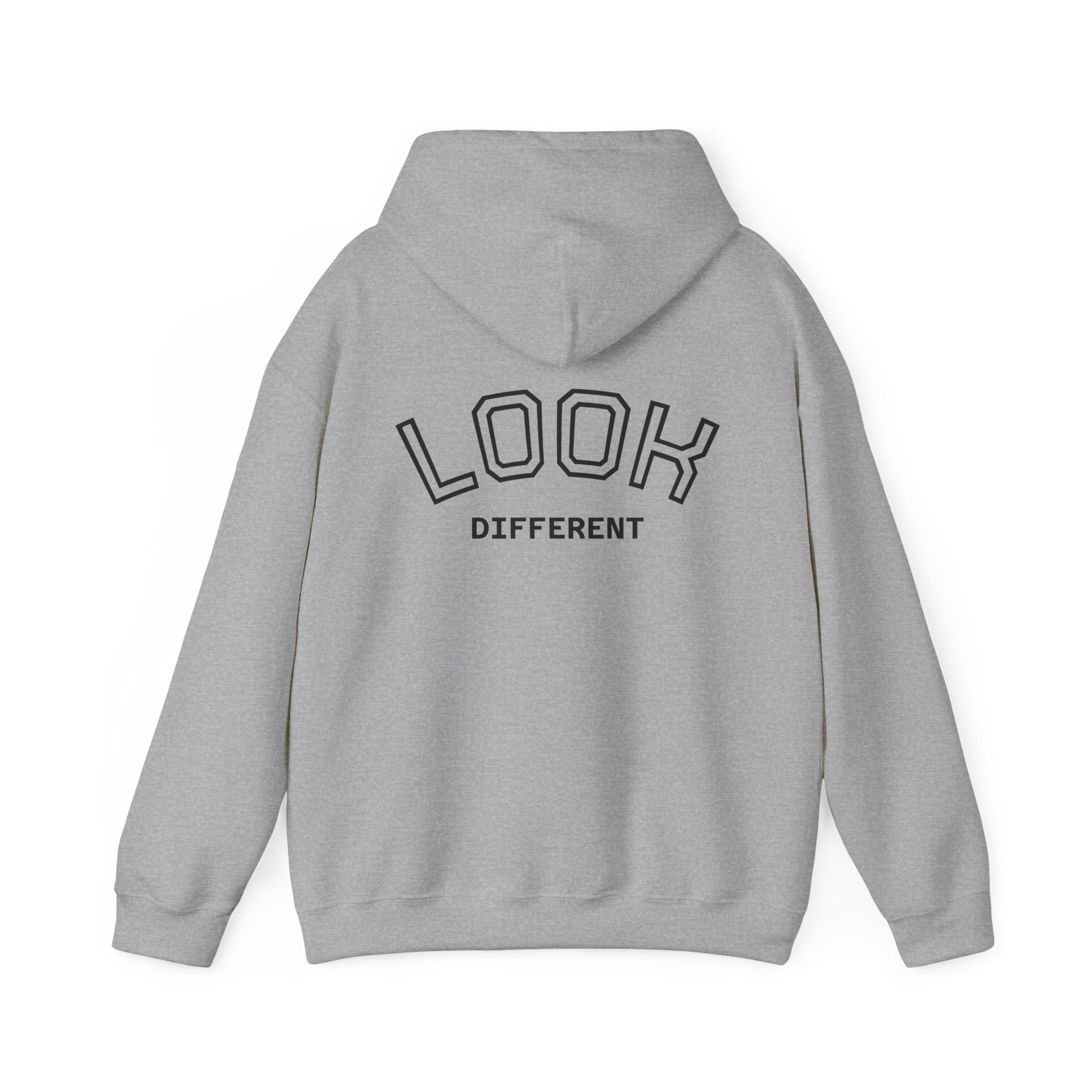 Hoodie — Cute Fluffy Hamster Graphic "Look Different" Pullover