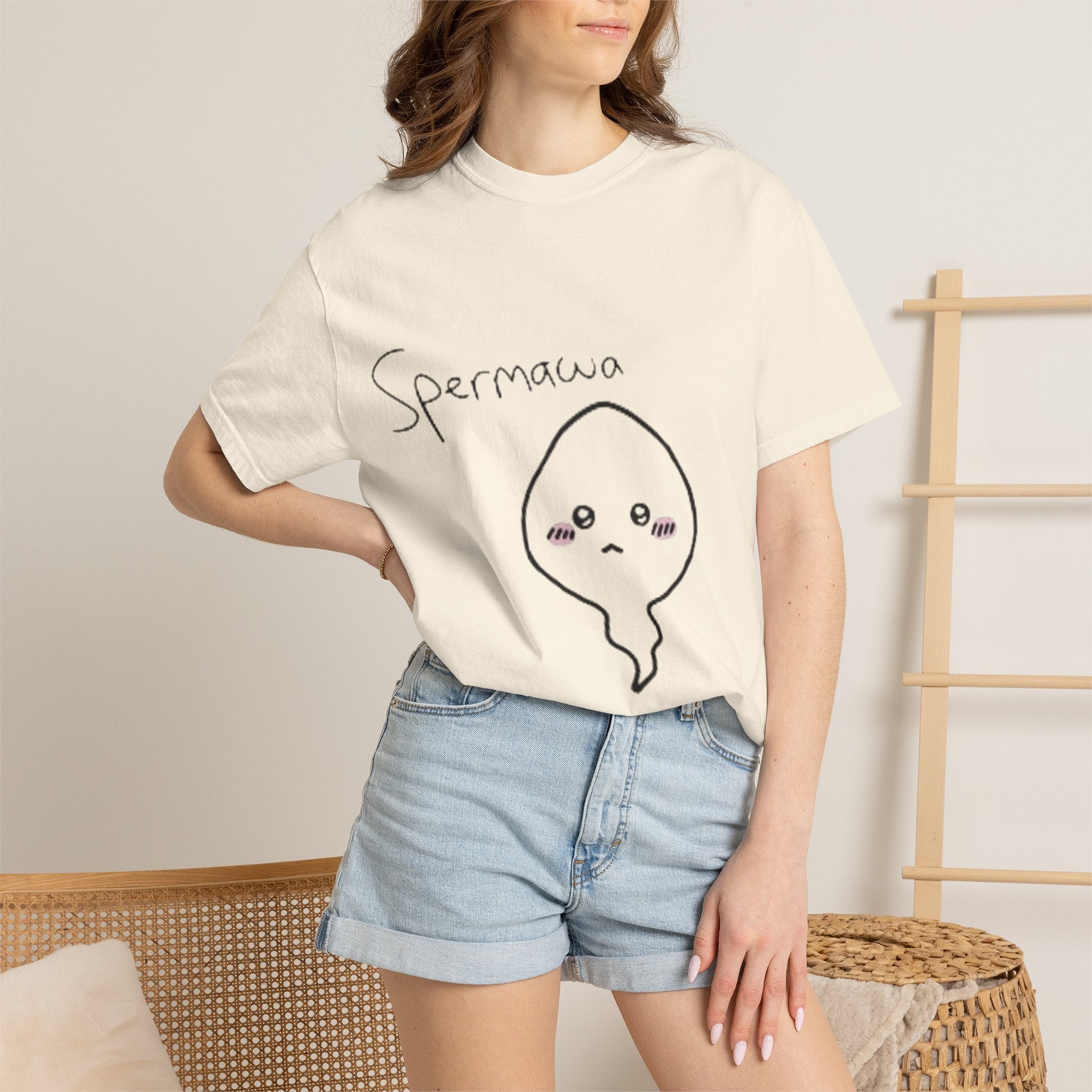 Graphic T-Shirt — Cute Kawaii Spermawa Front & “Look Different” Back