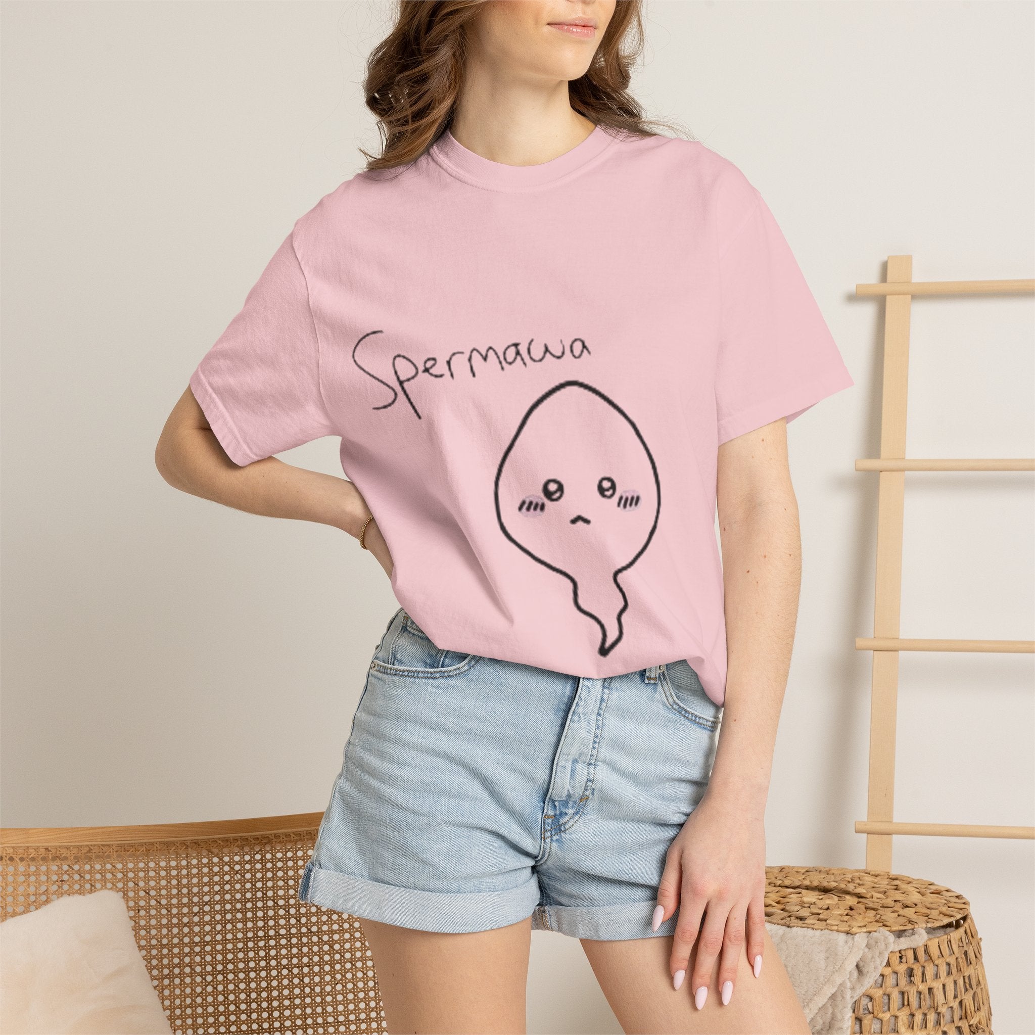 Graphic T-Shirt — Cute Kawaii Spermawa Front & “Look Different” Back