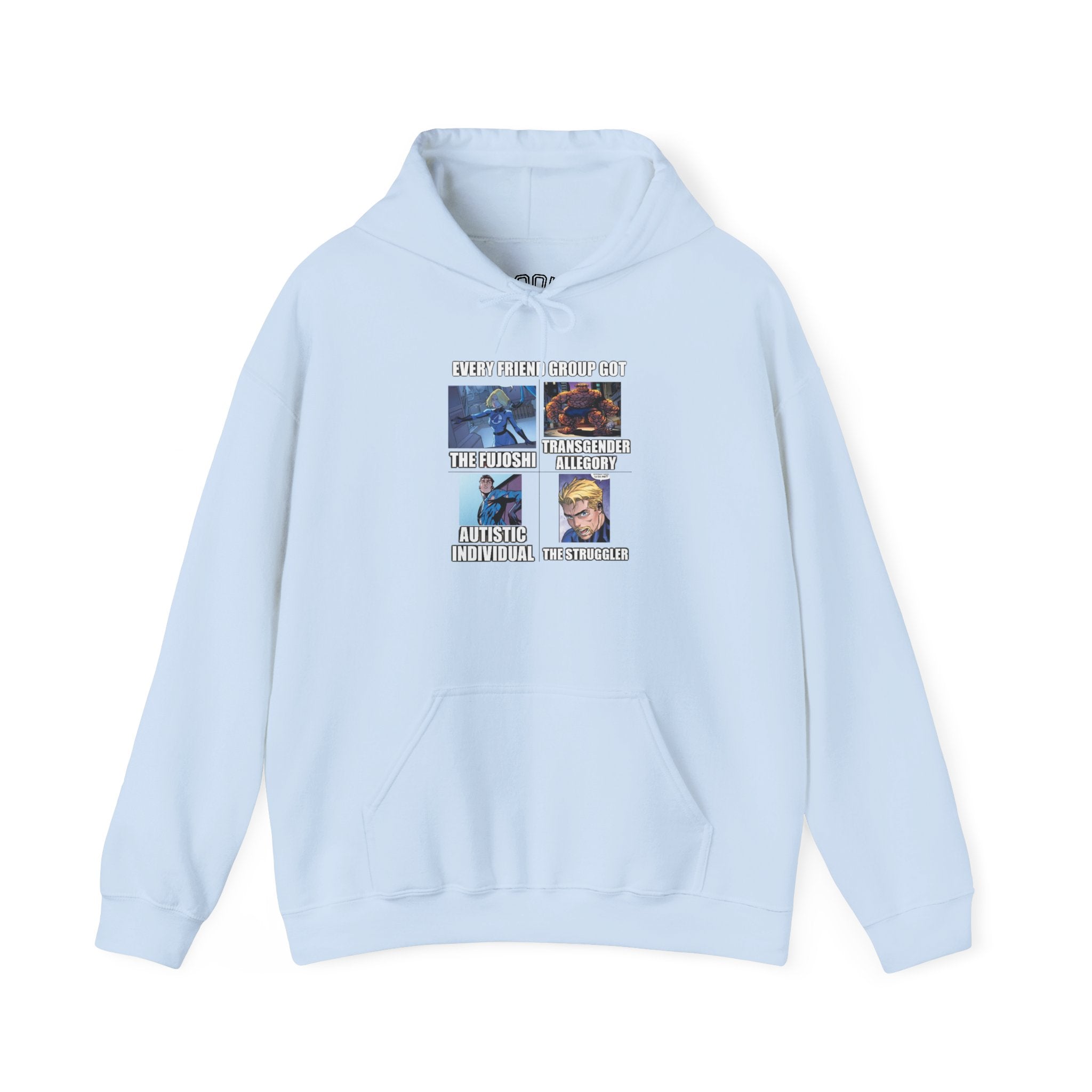 'Look Different' Graphic Hoodie — Vintage Collage Crewneck Sweatshirt