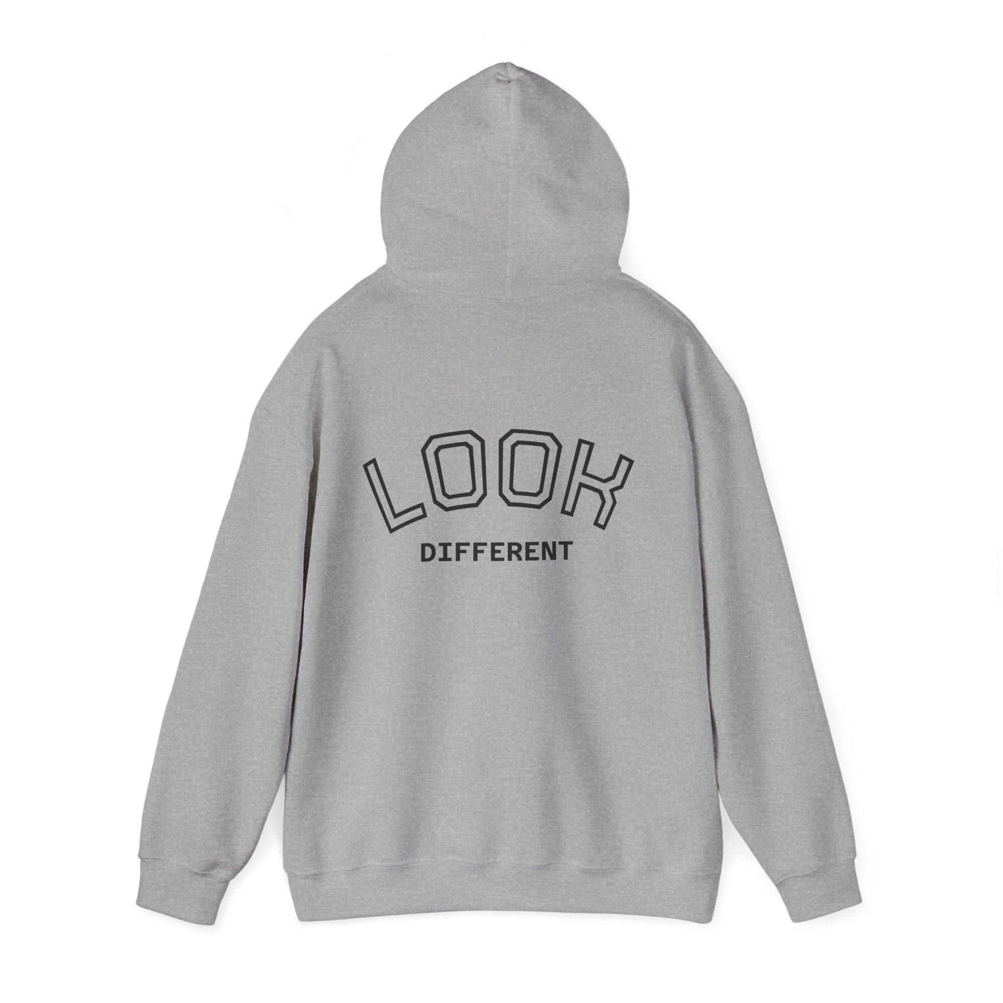 Hoodie — Cute Fluffy Hamster Graphic "Look Different" Pullover