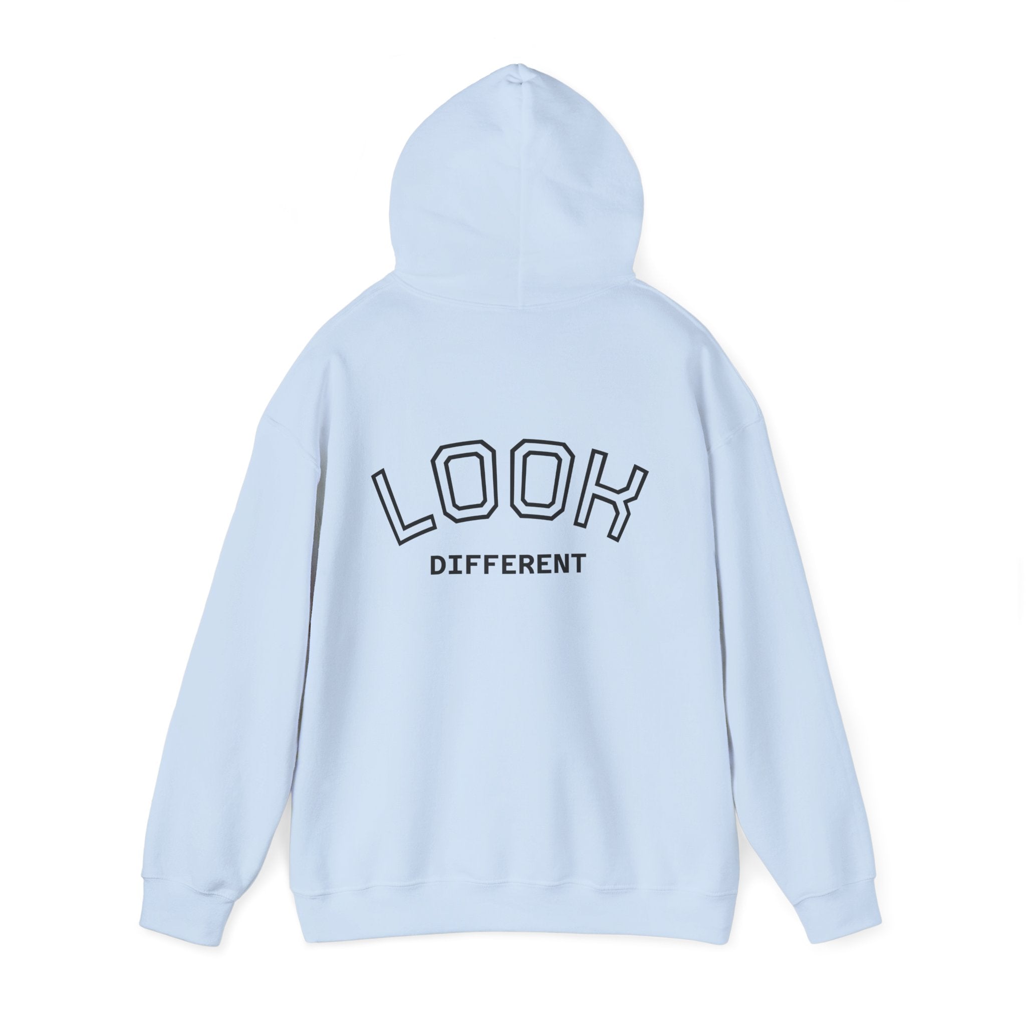 Hoodie — Cute Fluffy Hamster Graphic "Look Different" Pullover