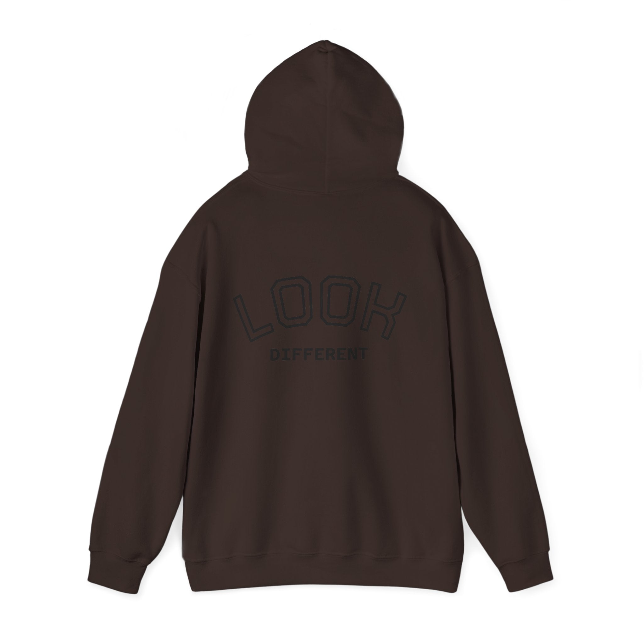 Hoodie — Cute Fluffy Hamster Graphic "Look Different" Pullover