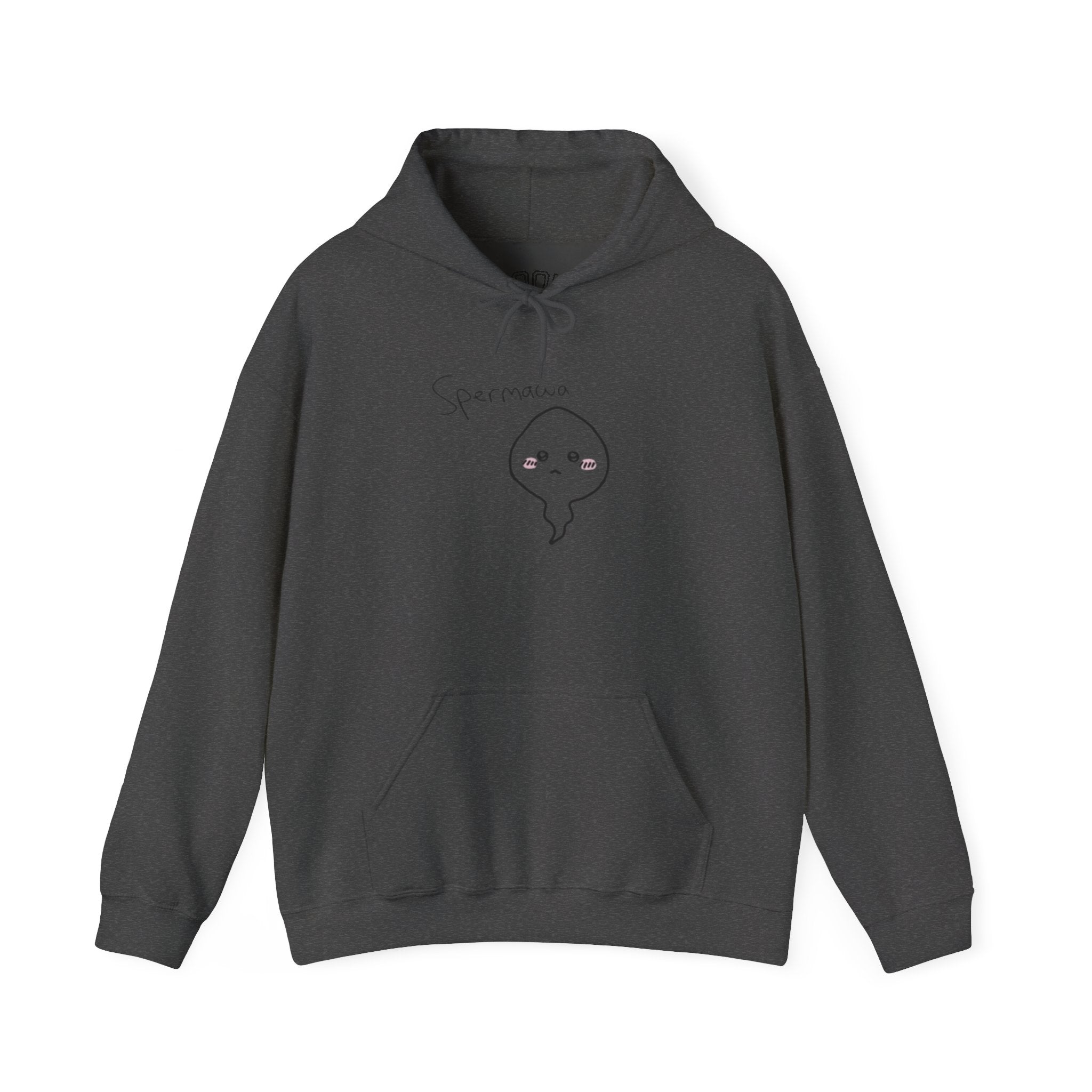Hoodie - Cute Kawaii 'Sperman' Front & 'LOOK DIFFERENT' Back Graphic Hoodie