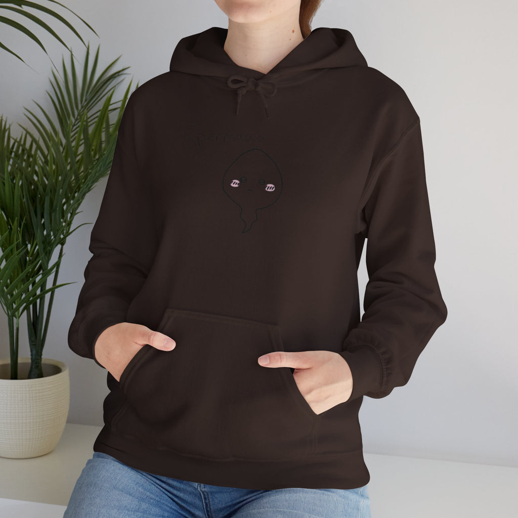Hoodie - Cute Kawaii 'Sperman' Front & 'LOOK DIFFERENT' Back Graphic Hoodie