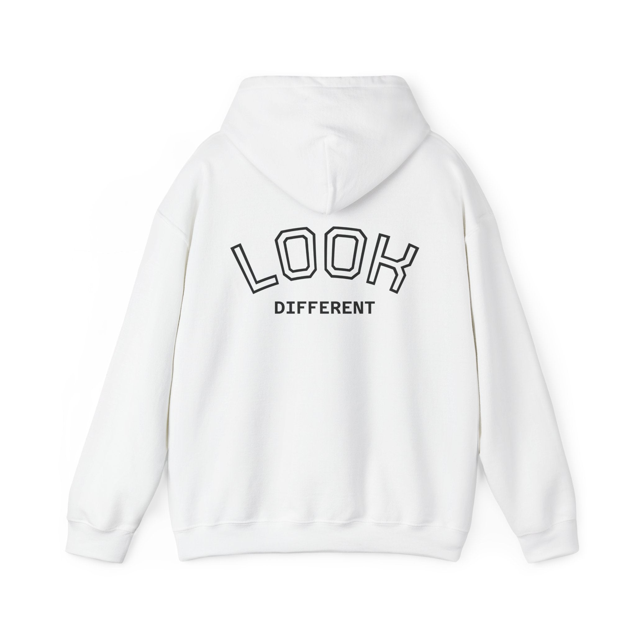 Hoodie — Cute Fluffy Hamster Graphic "Look Different" Pullover