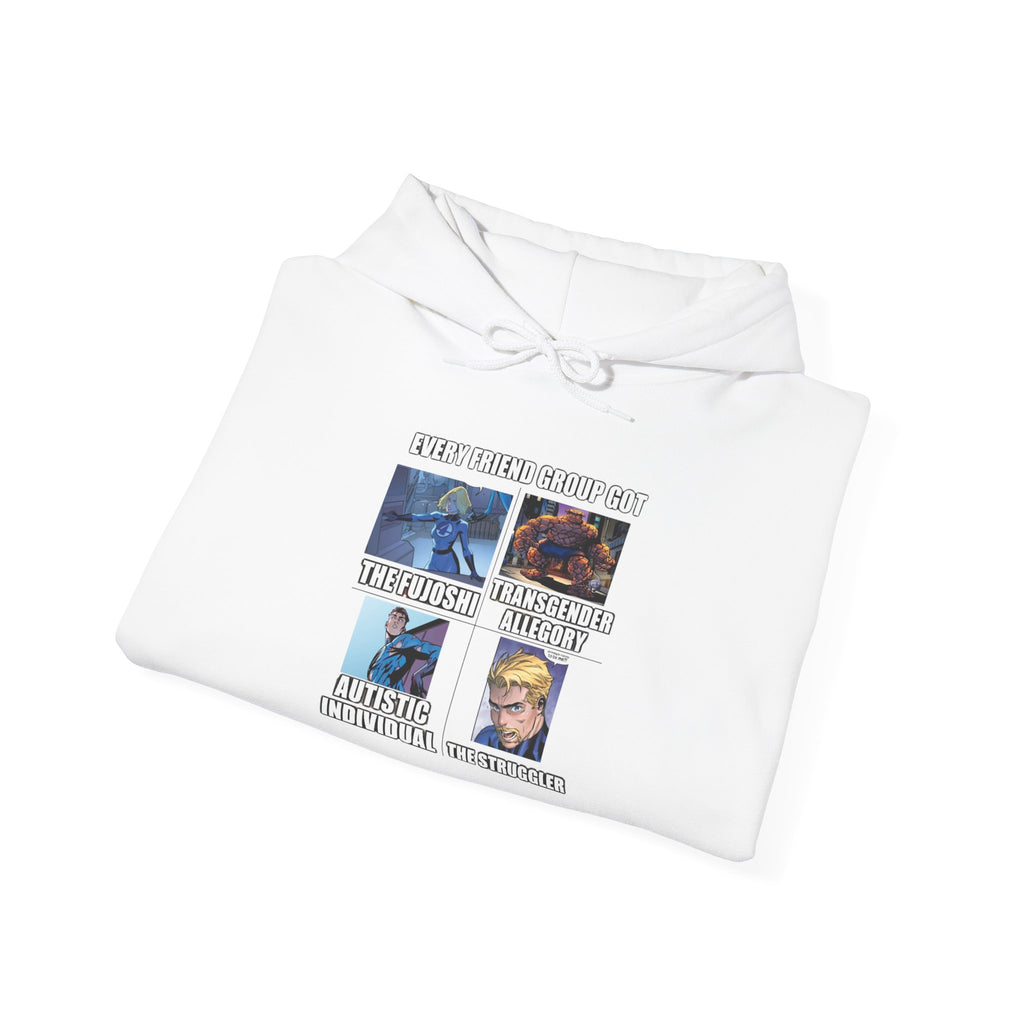 'Look Different' Graphic Hoodie — Vintage Collage Crewneck Sweatshirt