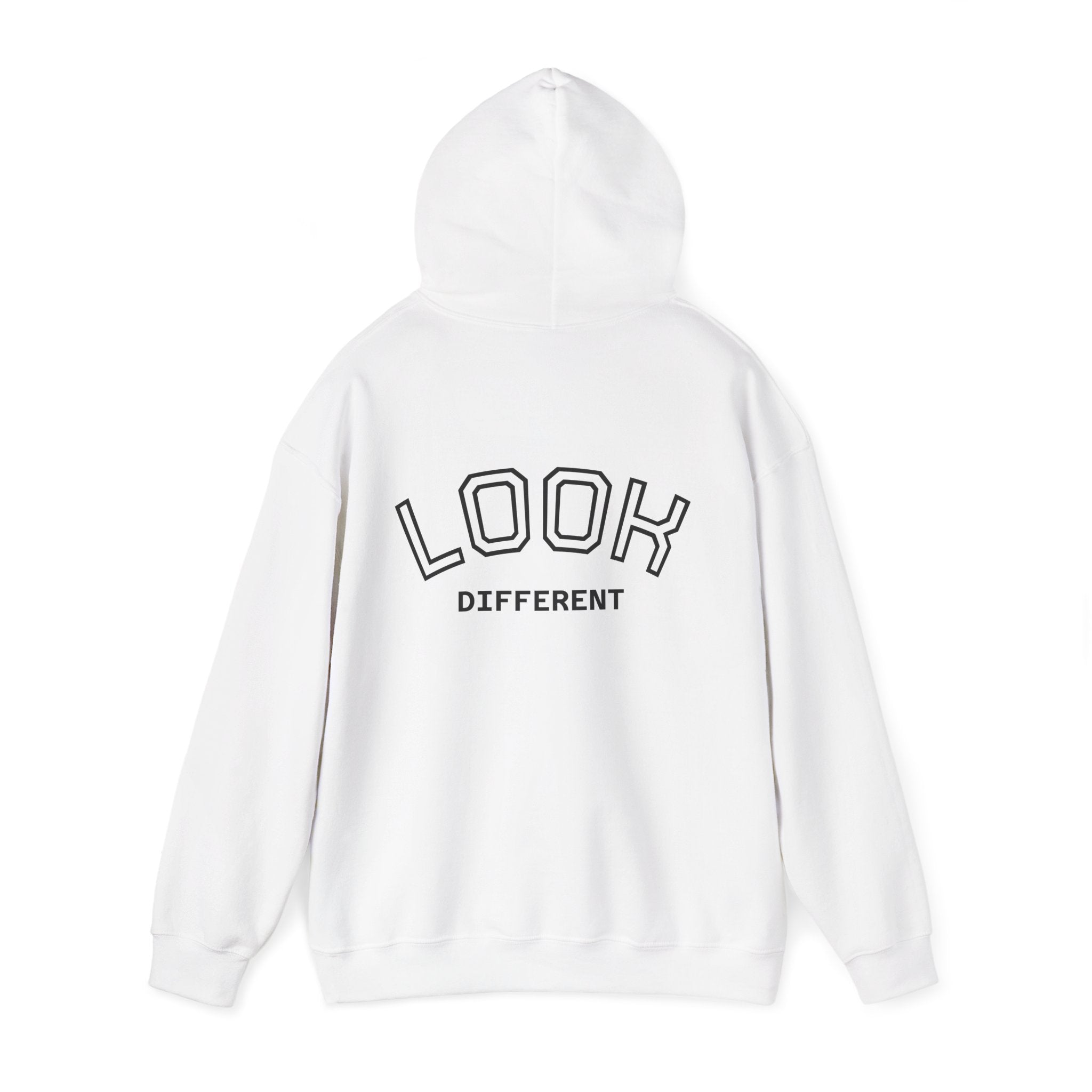 Hoodie — Cute Fluffy Hamster Graphic "Look Different" Pullover