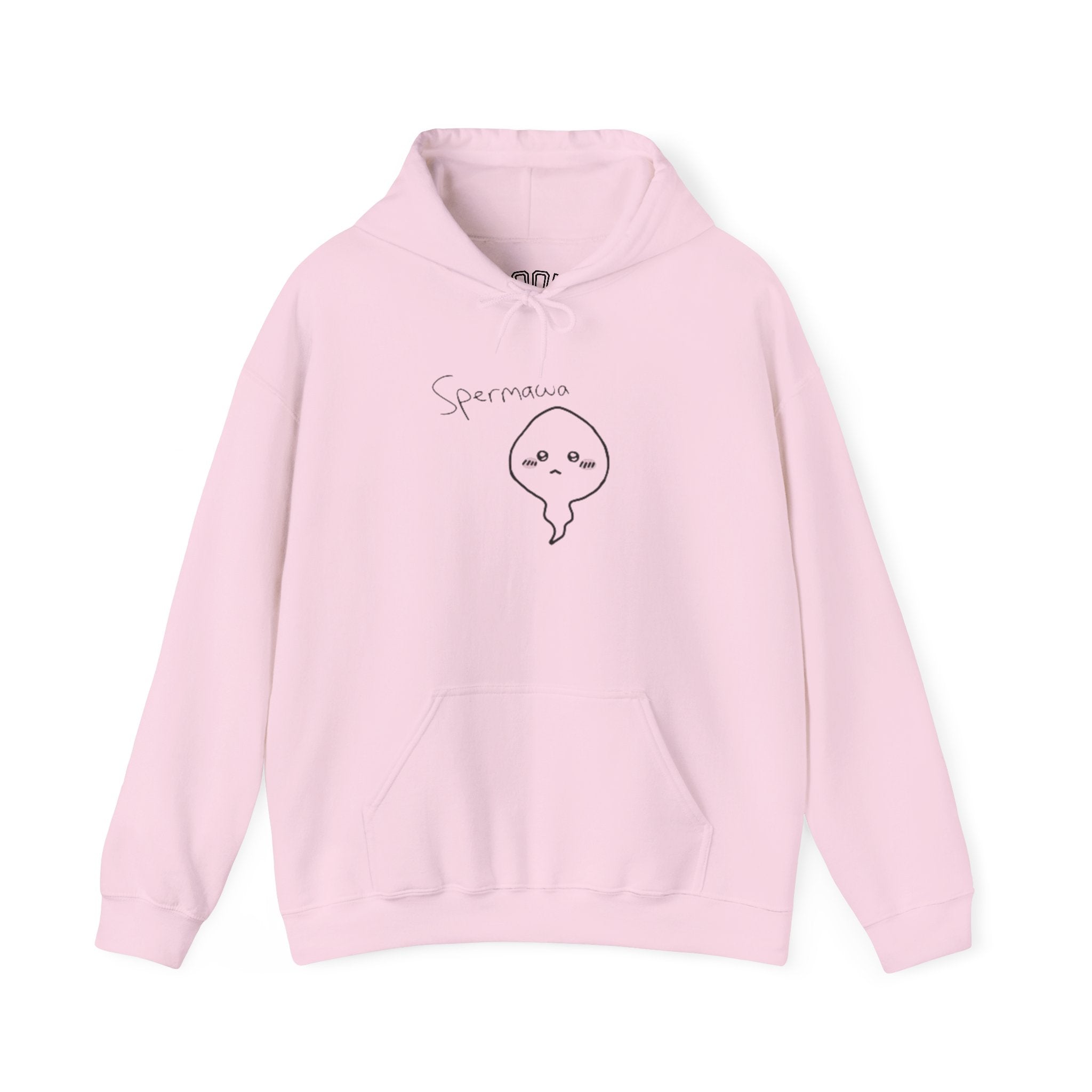 Hoodie - Cute Kawaii 'Sperman' Front & 'LOOK DIFFERENT' Back Graphic Hoodie